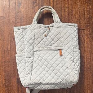 MZ Wallace Quilted Cream Backpack